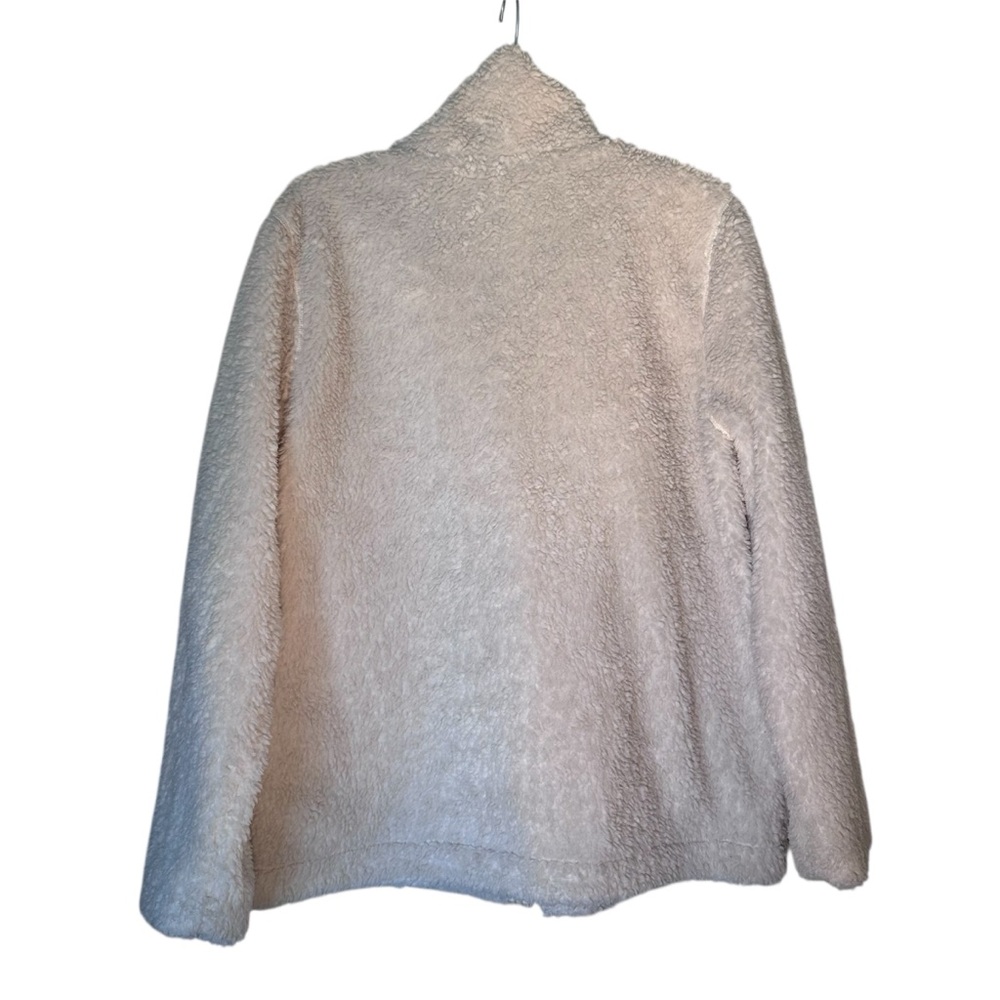 Madewell Resourced Sherpa Zip Up Jacket L Cream - Picture 10 of 14